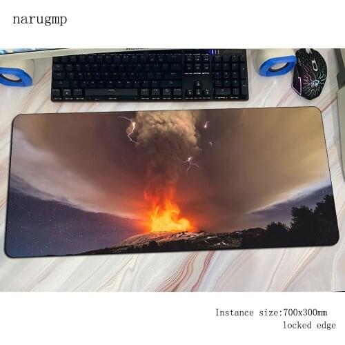 Volcanoes mousepad 800x300x4mm HD pattern Computer mouse mat gamer gamepad pc cool new gaming mousemat desk pad office padmouse