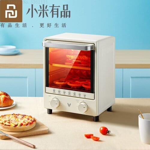 Youpin VIOMI 12L Mini Electric Oven Toaster 60min Timing Grill Baking Machine 3 Layer Ovens Household Appliances For Kitchen