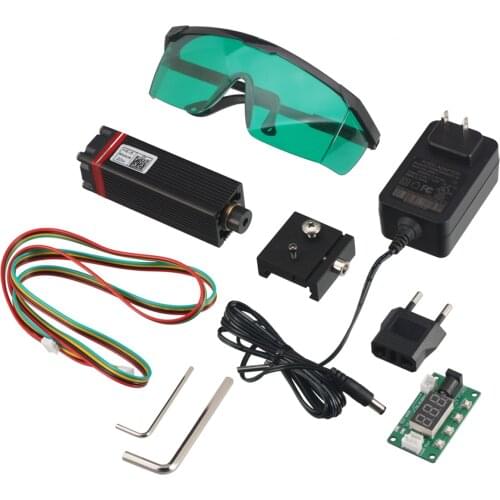 20W Laser Module DIY Kit 450nm Continuous 5.5W Laser Cutting/Engraving Module Blue Light for Laser Cutting/Engraving Machine CNC