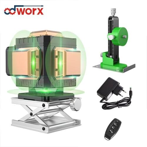 Laser Level 12 Lines 3D Self-Leveling 360 Horizontal And Vertical Cross Super Powerful Green Laser Beam Line