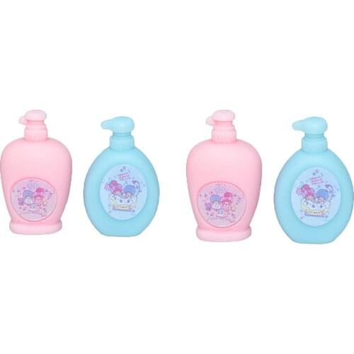 4pcs Dollhouse Miniature 1/12 Scale Simulation Mini Shampoo and Shower Gel Pretend Play Doll House Furniture Decoration