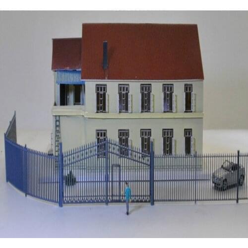 Train Model 1 87HO Architectural Scene Sand Table Railway Surrounding Original Brand Matching Iron Railing