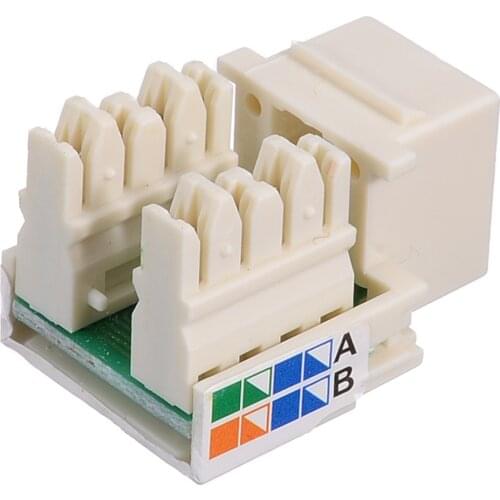Ethernet Network Clip Module Wall Plug Connector Unshielded RJ45 CAT5e Keystone Jack For Computer Accessories