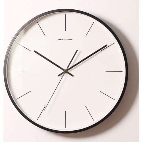 Nordic Silent Wall Clock Modern Design Digital Mute Minimalist Wall Clock Quartz Watch Living Roomduvar Saati Home Decor AD50WC