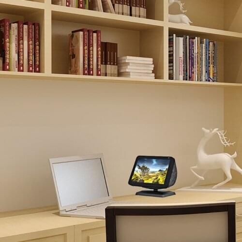 Anti-Slip Base Mount Bracket Adjustable Rotatable Magnetic Bracket Speaker Holder for-Amazon Echo Show 8 Stand C5AE