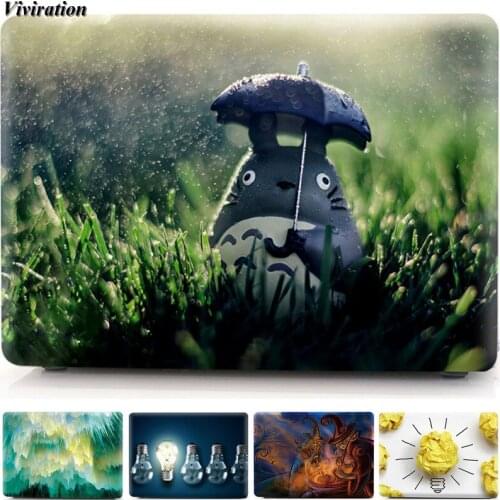 New Arrival Cute Totoro Prints Notebook Accessories For Macbook Pro 15 A1707 A1286, Mac Pro 13 A1706 A1708 A1278 Hot Laptop Case