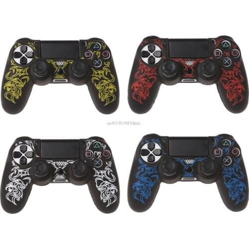 New Dragon Silicone Gamepad Cover Sleeve Case With 2 Joystick Cap For PS4 Controller