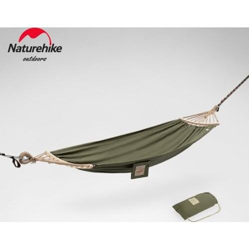 Naturehike Outdoor Anti-rollover single canvas Canvas Hammock outdoor camping swing adult portable hanging chair 250KG Load