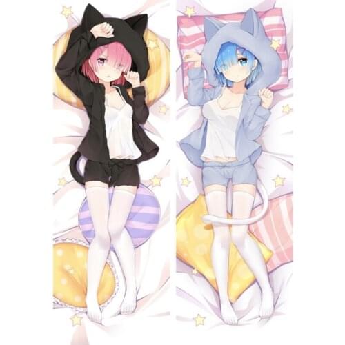 Re.0 Cushion Dakimakura Pillowcase Hugging Body Pillow Sexy Japanese Anime Boyfriend Pillow Otaku Pillow Cover