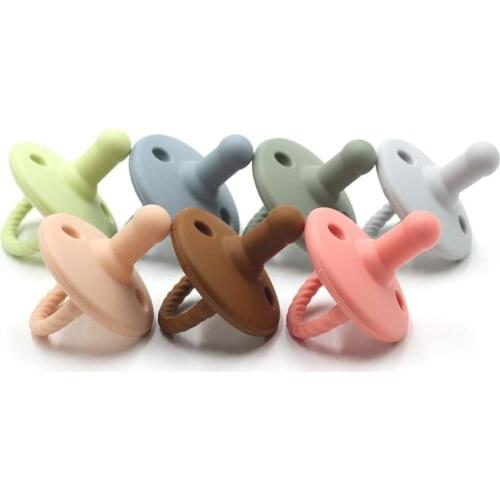 High Quality Baby Teether Silicone Pacifier Nipple Food Grade Silicone Teething Soother Nipple Silicone Teether Chewable Nursing