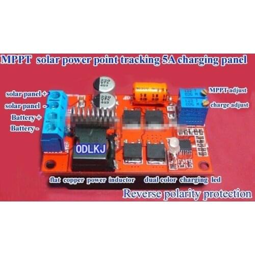 MPPT Solar Panel Regulator Controller Battery Charging 9V 12V 24V Auto Switch 5A
