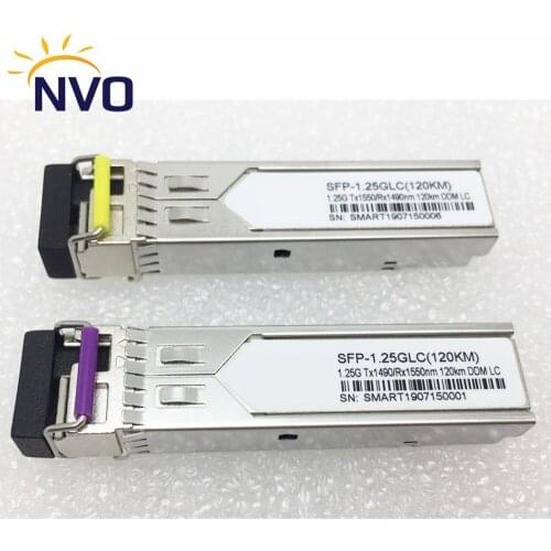 FreeShipping SFP 1.25G BIDI 1490/1550nm 120KM Single Fiber LC Connector SFP Transceiver 1.25G 120KM LC SM WDM Fiber Optic Module