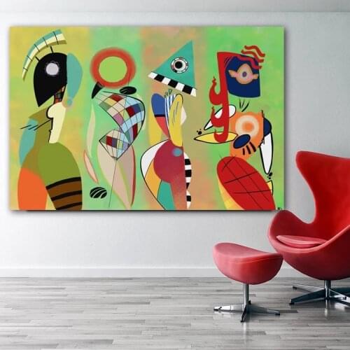 Modern Vasily Kandinsky Canvas Paintings Wall Art Abstract Painting Posters and Prints for Home Room Decorative Pictures Cuadros