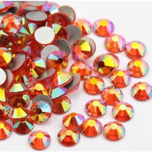 SS12 SS16 SS20 Sun AB Clothing Rhinestone Flatback Non Hot Fix Rhinestones DIY Decoration Art Design 1440Pcs/lot