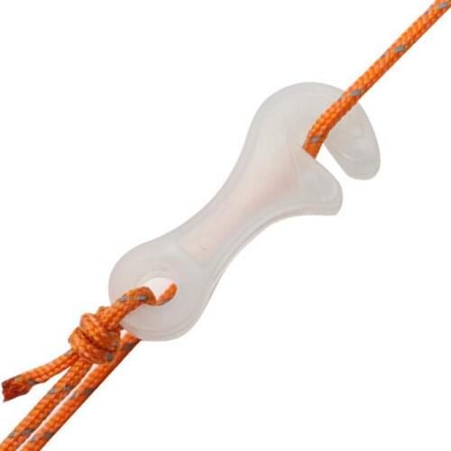 Multifunctional Outdoor Luminous Wind Rope Buckle Wrench Shape Tent Stakes Wind Rope Buckle Camping Travel Tent Glow at night