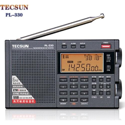Tecsun PL-330 Full Band Radio Portable FM Stereo LW/MW/SW SSB DSP Receiver Shortwave Radio Newest Firmware 3305