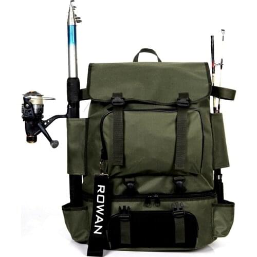 Thermal Compartment Fishing Rod Fixing Camping And Fishing Backpack Hiking Picnic Multi-Compartment Wide Cold Warm Compartment