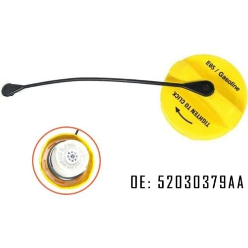 YELLOW E-85 ETHANOL FLEX FUEL TANK GAS CAP WITH TETHER 52030379AB 52030379AA For RAM 1500 For Dodge Journey 2009-2018