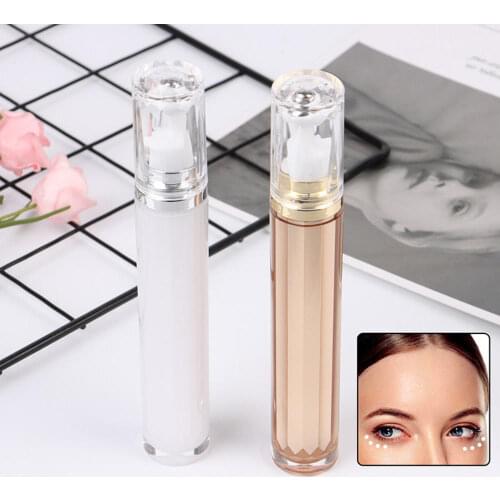 1 PCS 20ml Champaign Gold Acrylic Roll-On Tube Eye Cream Bottles For Wrinklear Serum Essential Oils Makeup Eye Cream Gel Case