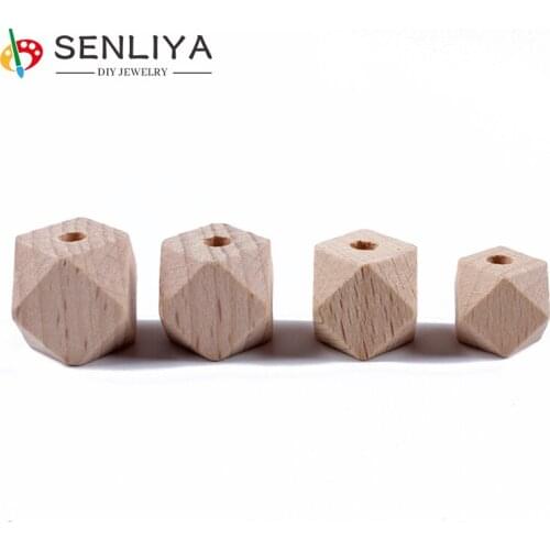 15mm Beech Wooden Beads 10/50/100Pcs/Lot Wood Beads for Baby DIY Pacifier Chain Necklace Jewelry Accedories