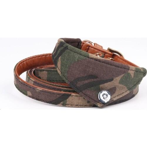 18PCS / LOT New Camouflage Dog Collar Triangle Towel Pet Traction Rope Pet Supplies