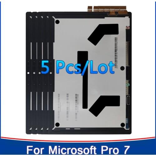 5 Pcs/lot For Microsoft Surface Pro 7 1866 LCD Screen Panel Display with Touch Screen Digitizer Assembly For Surface Pro 7 Lcd