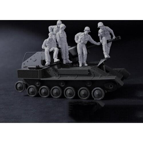 Resin Figure 1/35 modern crew include 5 man (NO TANK ) Model Unassambled Unpainted Figure Building Kit