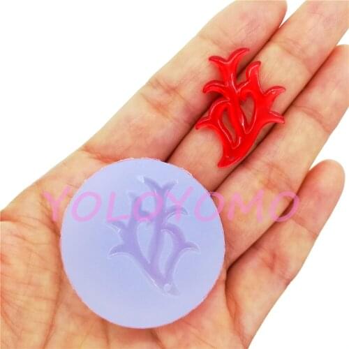 H454YL Decorative Flowers Silicone Mold Sugarcraft Cake Decorating Resin Art Earrings Necklace Pendant Jewelry 29.9mm x 22.0mm