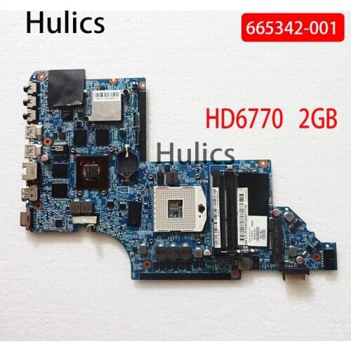 Hulics Original 665342-001 Laptop Motherboard For HP Pavilion DV6T DV6-6000 mainboard HD6770 2GB DDR3 216-08110001 main board