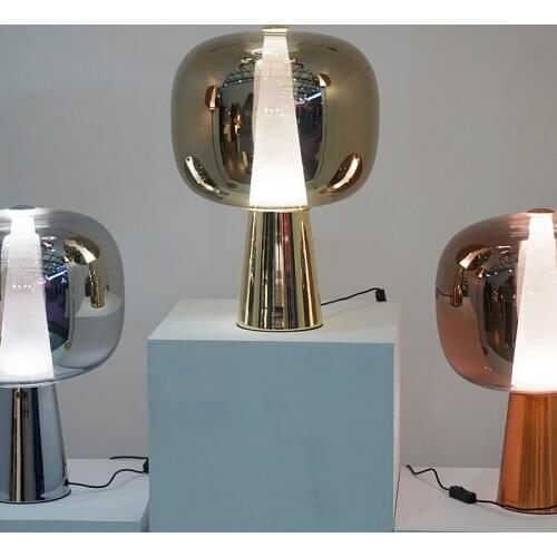 Personality simple Scandinavian style glass luxury designer creative post-modern bedroom bedside art desk lamp study