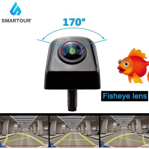 HD 1920x1080P Dynamic Trajectory 170° Fisheye Lens Car Rear View Camera Starlight Night Vision Vehicle Track Reverse Camera