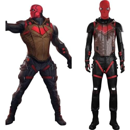 Gotham Knights Red Hood Jason Todd Cosplay Costume Outfits Halloween Carnival Suit