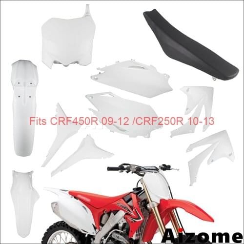 Enduro Complete Plastic Fairing Kit For Honda CRF450R CRF250R CRF450 CRF250 Full Plastic Body Frame Cover Seat Side Panel Fender