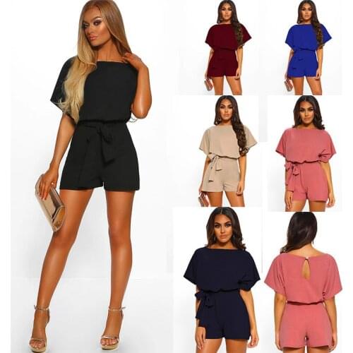 2020 Hot Sale New Design Styele Casual Clothing Sweatwear Sweet Sexy Fashion Soft Good Fabric Women Jumpsuits 10088