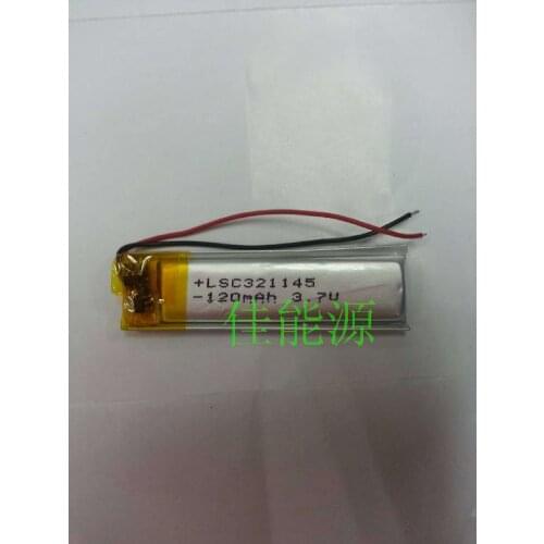 3.7V 321045 100MAH MP3 MP4 polymer lithium battery MP5 Bluetooth stereo small flashlight Rechargeable Li-ion Cell