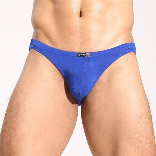 Male Panties Sexy Modal Underwear Mens Briefs Men Low Rise U Convex Pouch Brief Underwear Men Stretch Breathable Briefs