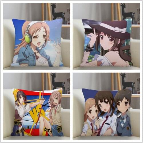 Musife TARI TARI Pillowcase Custom Square Pillow Cover Case Zipper Pillowcase 35*35,40*40,45*45cm Drop Shipping