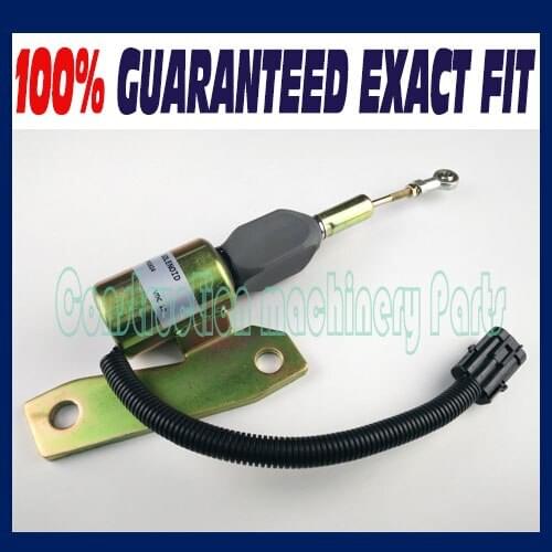 New Diesel Shutoff Solenoid Stop Valve For CUMMINS 3991624 SA4959-12 Hyundai 12V, 3 Terminal