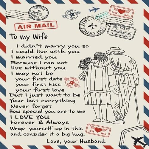 3D Letter Design Blankets To My Daughter/Wife/Son/Girlfriend/Husband winter Warm Throw Thick Blanket for Bed Christmas Best gift