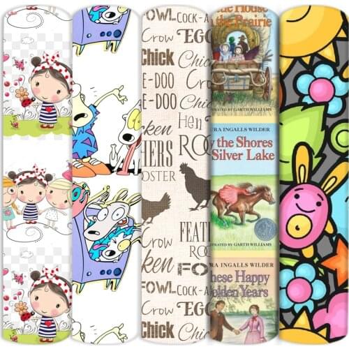 Wholesale Polyester Cotton/Pure Cotton Chicken Lips Mouse Printed Cloth Fabric Sewing Quilt Home Textile DIY Crafts Dress,c18059