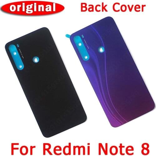 Original Back Battery Cover for Xiaomi Redmi Note 8 back housing cover case with adhensive replacement spare parts