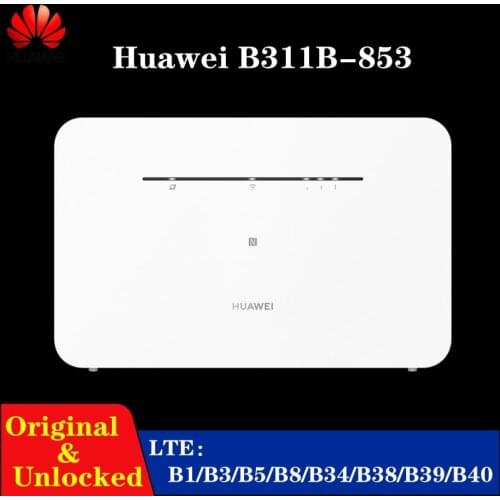 Original and Unlocked 300M CAT4 4G LTE CPE Wireless Router with SIM Card Slot LAN/WAN Port WiFi Router Huawei B311b-853