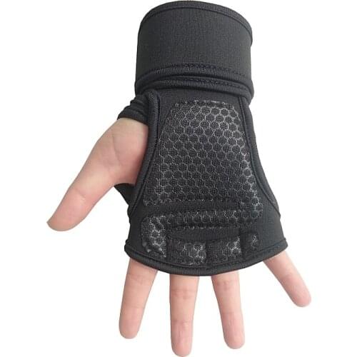 Weight Lifting Gloves Training Gym Grips Fitness Dumbbells Parallel Bars Horizontal Bars Crossfit Gymnastics Hand Palm Protector