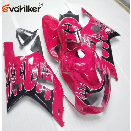 Full fairing kits for GSX R600750 2001 2002 2003 K1 01 02 03 pink ABS plastic motorcycle bodywork kit H3