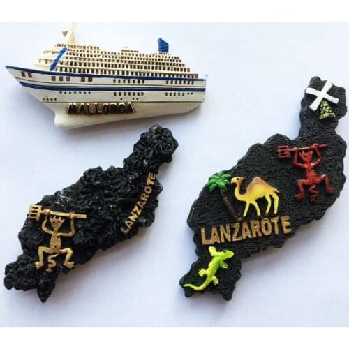 QIQIPP Spain creative tourism souvenir crafts magnetic stickers refrigerator stickers Mario calanzarot collection companion gift