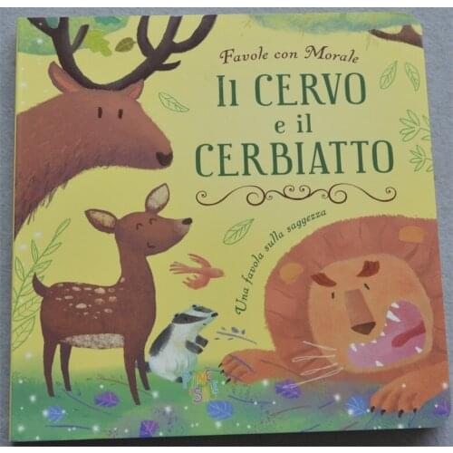 Parent Child Kids Toddler Baby Italian Book Early Education Enlightenment Cute Picture Story Cardboard Libros Book Age 1-6