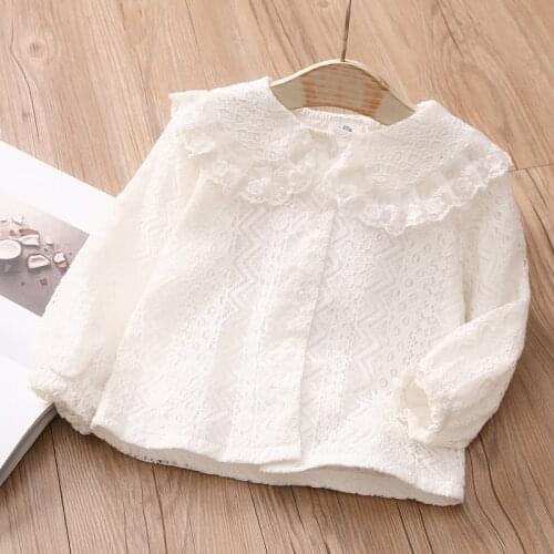 Baby Doll Shirt 2021 Spring New Girls' Clothing Childrens Long-Sleeved Shirt