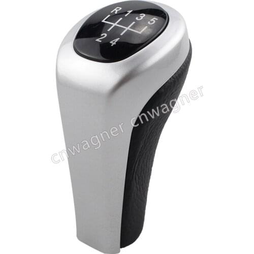 Gear Stick Shift Knob 5 speed for 1 3 5 6 Series E46 E53 E60 E61 E63 E65 E81 E82 E83 E87 E90 E91 E92 X1 X3 X5 M Chromed