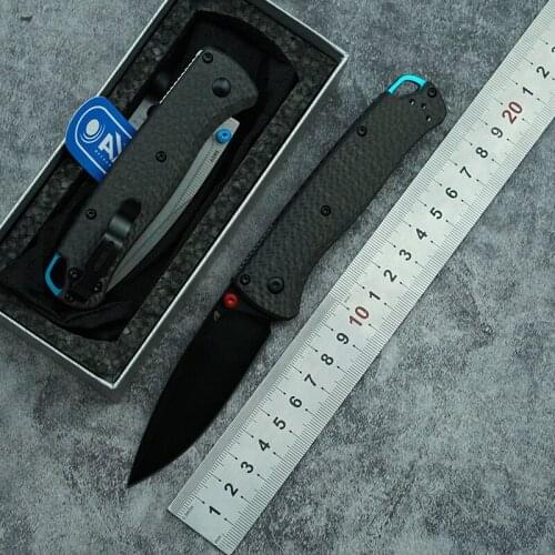 LEMIFSHE 535-3BK folding knife S90V blade carbon fiber handle outdoor camping survival kitchen knife multifunctional EDC tools