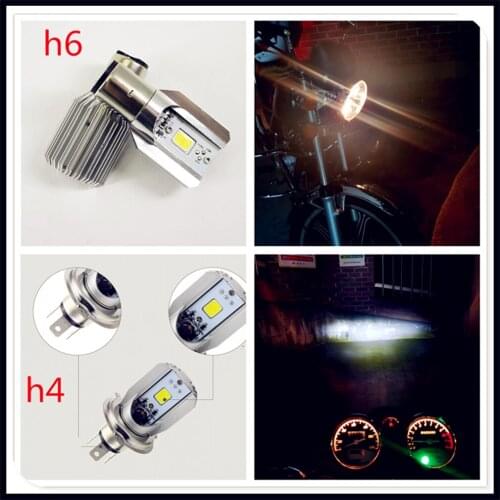 Universal electric motorcycle accessories led headlight energy-saving car double claw three-claw LED bubble